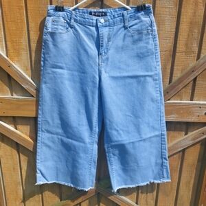 Ladies High Waist Wide Leg Denim Pants